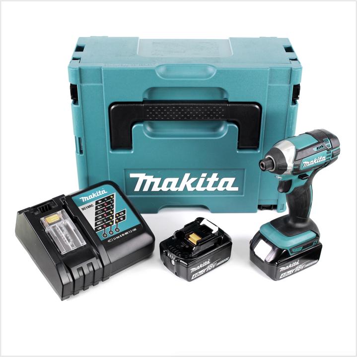 Produktbild Makita DTD 152 RMJ 18V Li-Ion Akku Schlagschrauber im Makpac mit 2x 4,0 Ah Akku und 1x Schnell Ladeg (Akkubetrieb)
