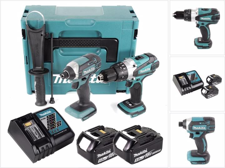 Actual product image Makita DLX 2145 TJ Combi Set (Rechargeable battery operated)