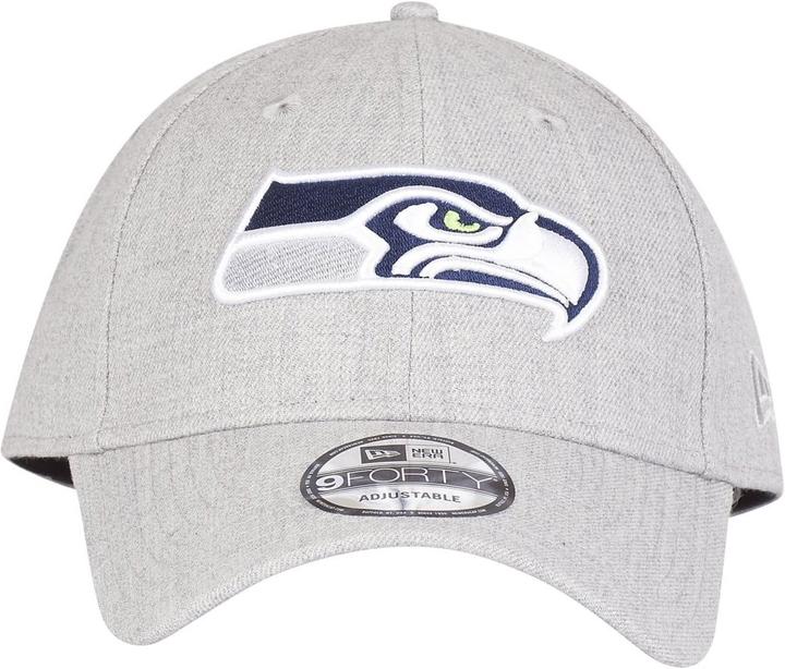 Actual product image New Era 9Forty Strapback Cap - Seattle Seahawks heather grey (One size)