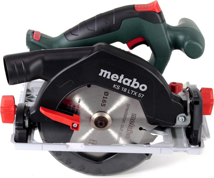 Actual product image Metabo KS 18 LTX 57 Cordless circular saw 18V 165x20mm+ 1x rechargeable battery 5.5Ah + MetaLoc - without