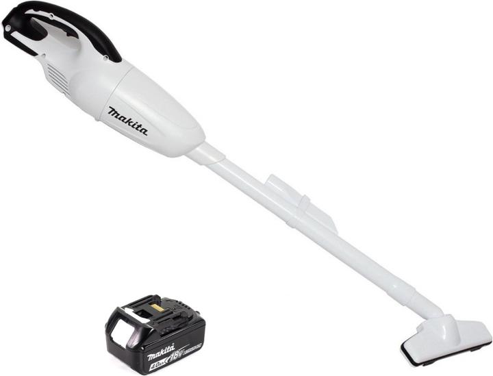 Image du produit Makita DCL 180 M1 W 18 V Li-Ion batterie aspirateur blanc + 1 x 4.0 Ah batterie - sans chargeur