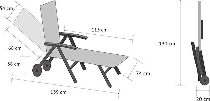 Produktbild Vanage Gartenliege (139 cm)