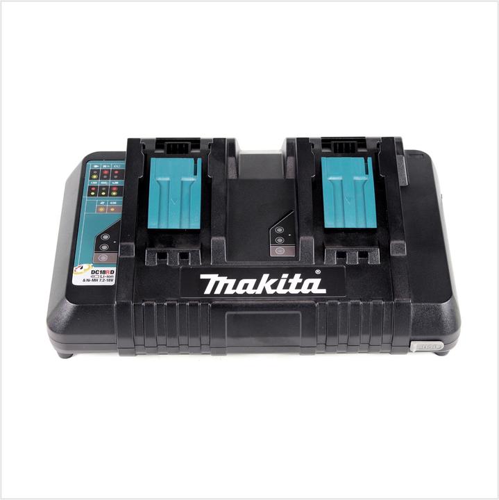 Actual product image Makita Power Source Kit 18V with 4x BL1830B battery 3.0Ah + DC18RD dual charger ( 197720-6 ) + Makpac (18 V)
