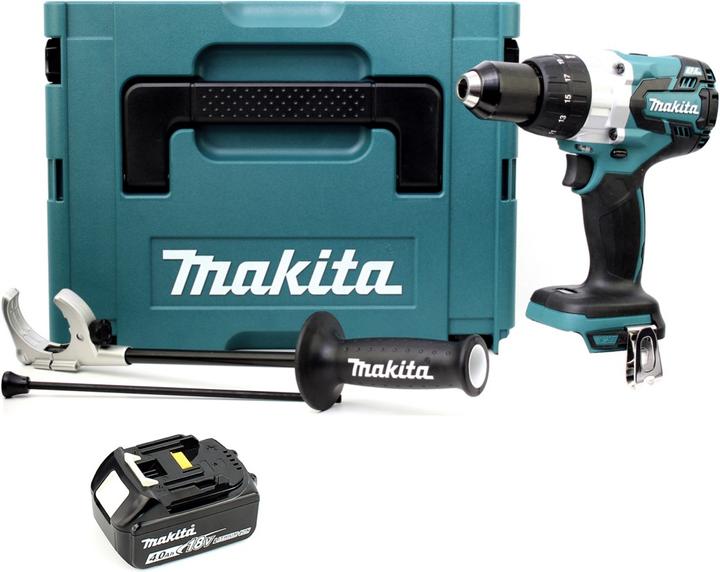 Produktbild Makita DHP 481 M1J 18V Akku Schlagbohrschrauber Brushless 115 Nm im Makpac + 1 x BL 1840 B 4,0 Ah Ak (Akkubetrieb)