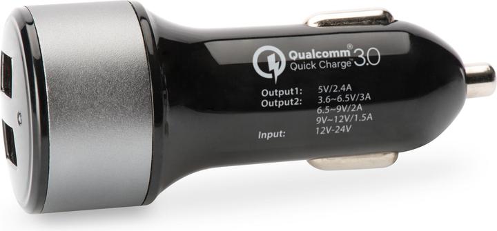 Produktbild ednet USB-Autoladegerät Quick Charge 3.0, 2 Anschlüsse