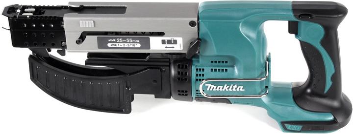 Actual product image Makita DFR 550 RM1J Battery magazine screwdriver 18V 25-55mm + 1x battery 4.0Ah + charger + Makpac (Rechargeable battery operated)
