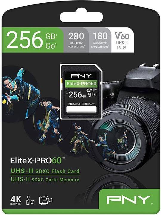 Produktbild PNY Elite X-Pro 60 (256 GB, microSDXC, U3, UHS-II)