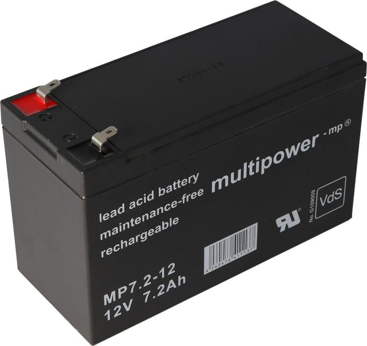 Actual product image Multipower Akku MP7.2-12, VDS Zulassung (12 V, 7.20 Ah)