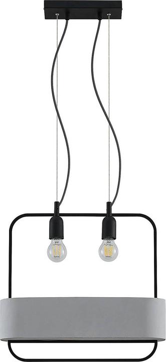 Immagine prodotto Lucande Lampada a sospensione Teona Nero/Grigio (E27)