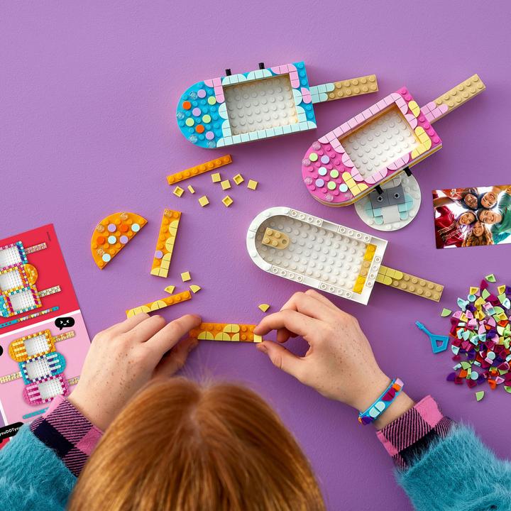 Produktbild LEGO Eiscreme Bilderrahmen & Armband (41956, LEGO Dots)