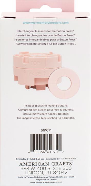 Actual product image We R Memory Keepers Insert for button press