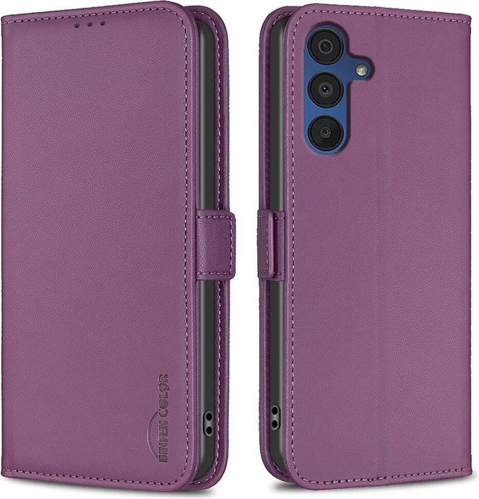 Binfen Color Galaxy A15 - BINFEN Custodia Flip cover viola (Samsung Galaxy A15)