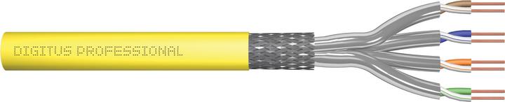 Actual product image Digitus CAT 7A S-FTP installation cable, 1000 MHz Dca, AWG 23/1, 500 m reel, simplex, lime (S/FTP, CAT7a, 500 m)