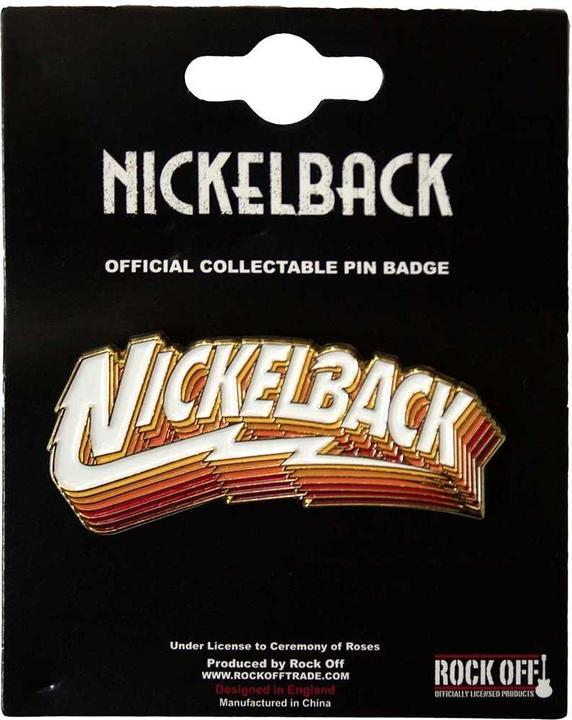 Produktbild Nickelback Farbverlauf Schatten Abzeichen ZinkLegierung Logo