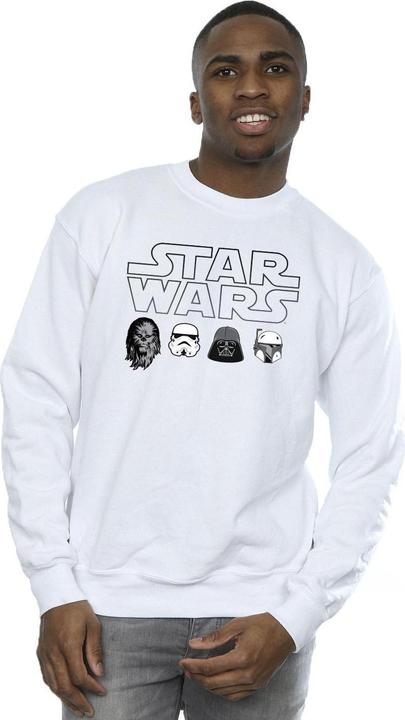 Immagine prodotto Star Wars Character Heads Felpa Uomo (S)