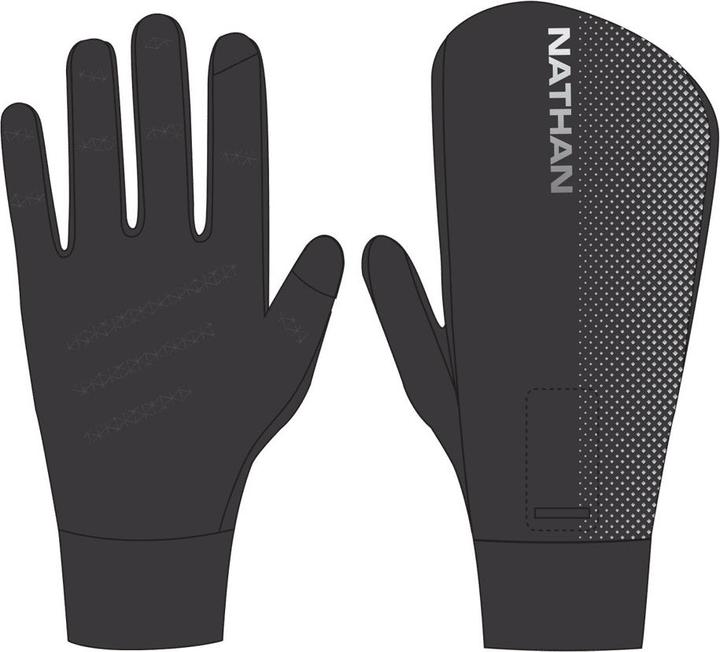 Produktbild Nathan Hyper Night Reflective Convertible Mitt Glove Laufhandschuhe (M)