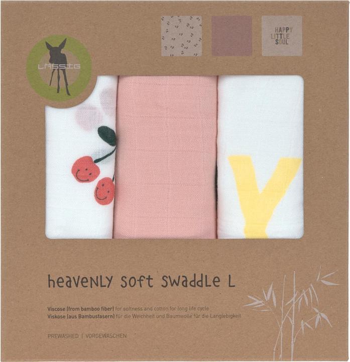 Produktbild Lässig Mullwindeln & Mulltücher Mulltuch 3er Pack Heavenly Soft Swaddle L (80 cm, 80 cm)