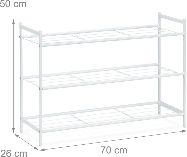 Actual product image Relaxdays Shoe rack (70 x 26 x 50 cm)