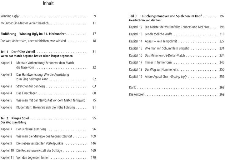 Actual product image Winning Ugly – Mentale Kriegsführung im Tennis (German, Brad Gilbert, 2021)