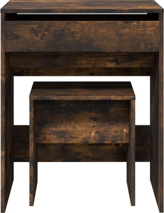 Image du produit VidaXL Coiffeuse avec tabouret 60 x 40 x 113,5 cm (60 x 40 x 75 cm)