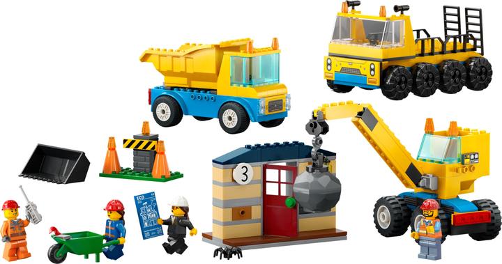 Produktbild LEGO Baufahrzeuge und Kran mit Abrissbirne (60391, LEGO City)