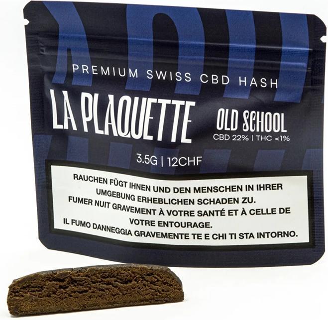 Actual product image La Plaquette CBD Hash - Old School (3.50 g)