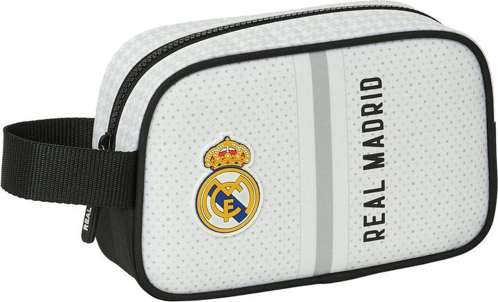 Produktbild Real Madrid CF Reise-Toilettentasche Real Madrid C.F. Weiss Grau Sportlich 22 x 13.5 x 8 cm