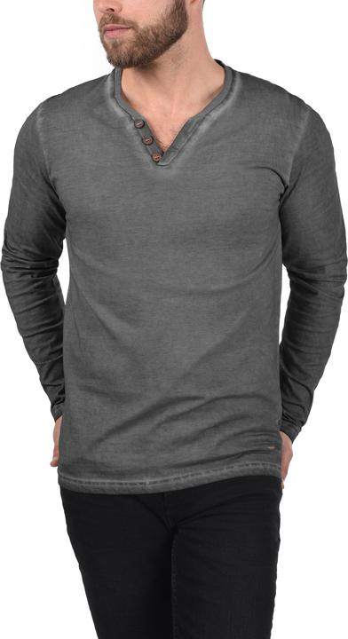 Actual product image Solid Tinox Men's Longsleeve With V-Neck Made Of 100% Cotton (L)