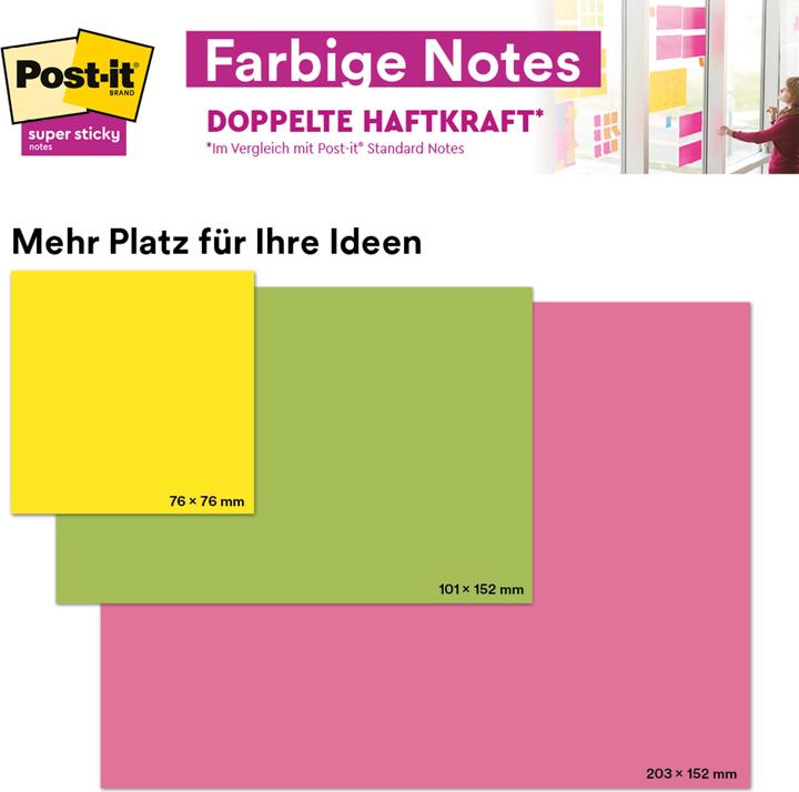 Actual product image Post-it Super Sticky (152 x 101 mm)