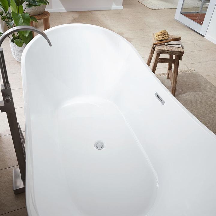 Produktbild Home Deluxe Badewanne freistehend RAVO ohne Armatur - 170x80x72cm (80 cm, 170 cm)