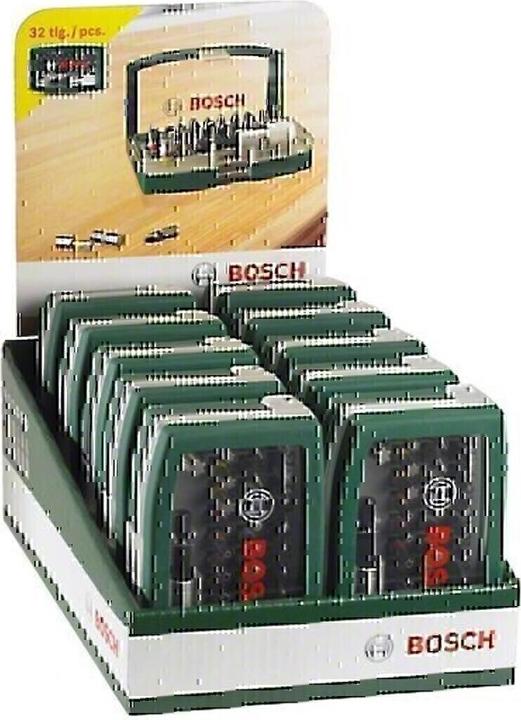 Produktbild Bosch Zubehör Schrauberbit-Set mit Farbcodierung, 32-teilig (Innensechsrund TX M10, Innensechsrund TX M15, Innensechsrund TX M20, Innensechsrund TX M30, Kreuz Pozidriv PZ M1, Innensechsrund TX mit Loch M20, Kreuz Phillips PH M1, Kreuz Phillips PH M2, Innensechsrund TX M25, Innensechsrund TX M27, Innensechsrund TX M40, Sechskant (hexagonal) M4)