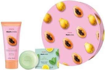 Pupa Milano PUPA SET Fruit Lovers Papaya żel pod prysznic 200ml + szampon w kostce 60g (Haarpflege set)