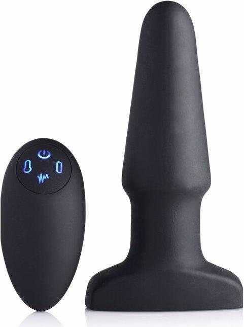 Actual product image Shots 10X Inflatable + Vibrating Silicone Anal Plug