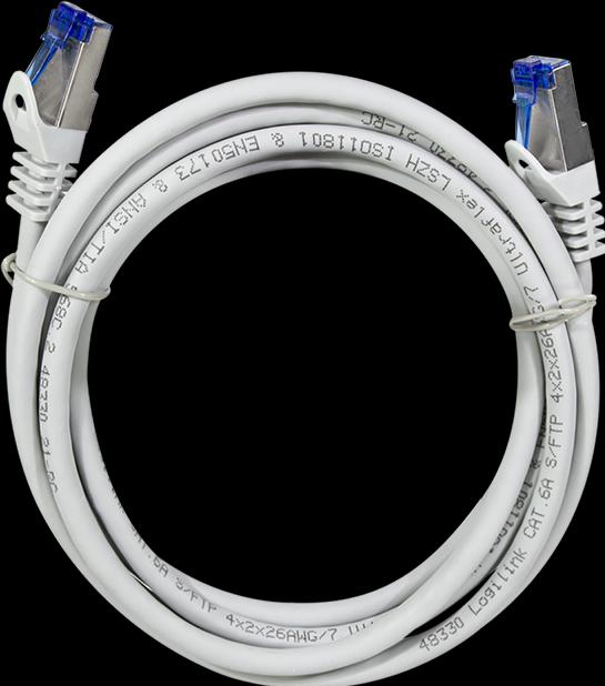 Image du produit LogiLink Câble de raccordement Ultraflex, Cat.6A, S/FTP, 2.0 m, gris avecCat.7 raw cable, extra flexible & (S/FTP, CAT6a, 2 m)