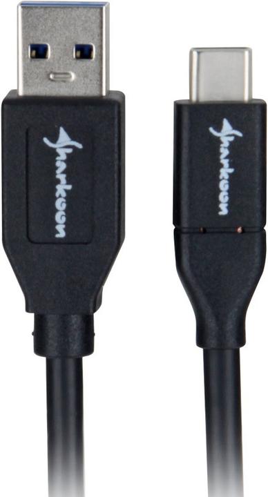 Produktbild Sharkoon USB A – USB C (1 m, USB 3.1)