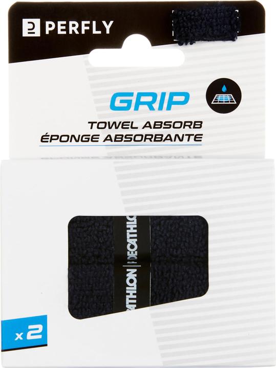 Perfly Badminton Towel Grip x 2 Black