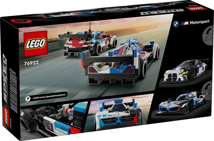 Image du produit LEGO BMW M4 GT3 & BMW M Hybrid V8 de course (76922, LEGO Speed Champions)