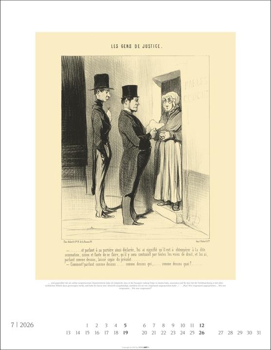 Immagine prodotto Honoré Daumier: Die Juristen Kalender 2026 (34 x 44 cm, Tedesco)