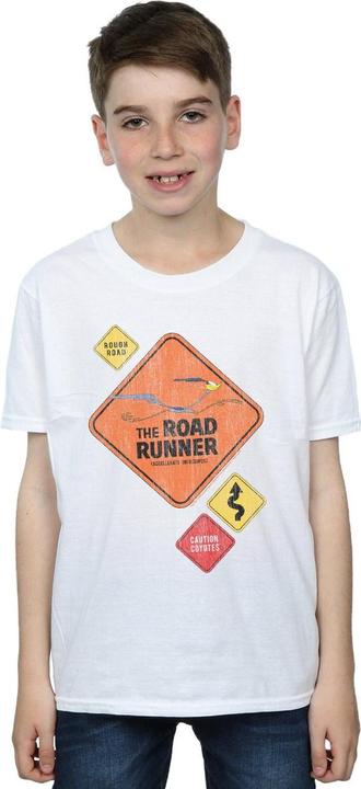 Immagine prodotto Looney Tunes Road Runner Road Sign Maglietta Ragazzi (128)