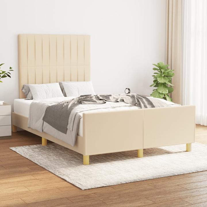 Produktbild VidaXL Bettgestell mit Kopfteil Stoff (120 x 190 cm)
