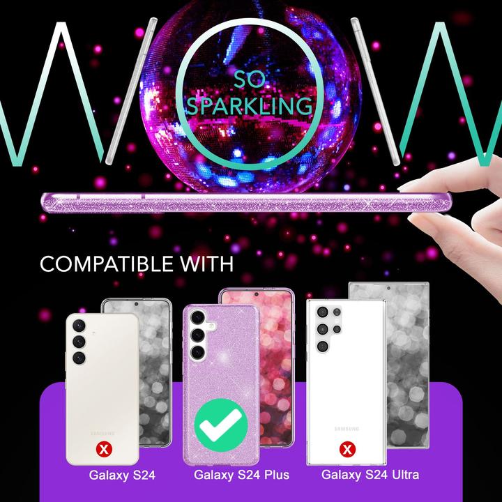 Produktbild Nalia Glitzer Hybrid Hülle (Samsung Galaxy S24+)