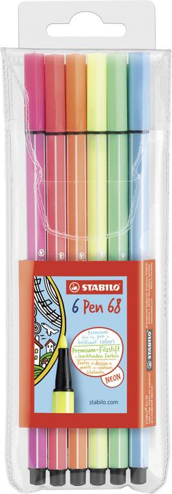 Produktbild STABILO Pen 68 Premium-Filzstift (Mehrfarbig, 6 x)