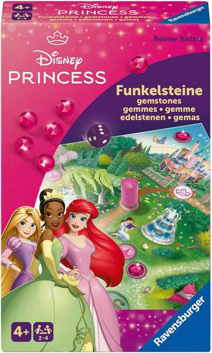 Immagine prodotto Ravensburger 24708 - Pietre scintillanti della Principessa Disney - Gioco di corsa e raccolta per 2 o 4 bambini (Spagnolo, Tedesco, Inglese, Francese, Italiano, Olandese)