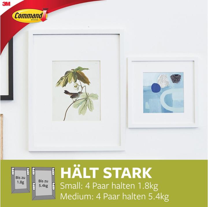Produktbild Command Bilder-Montage Strips S und M, Vorteilspack (5.40 kg)