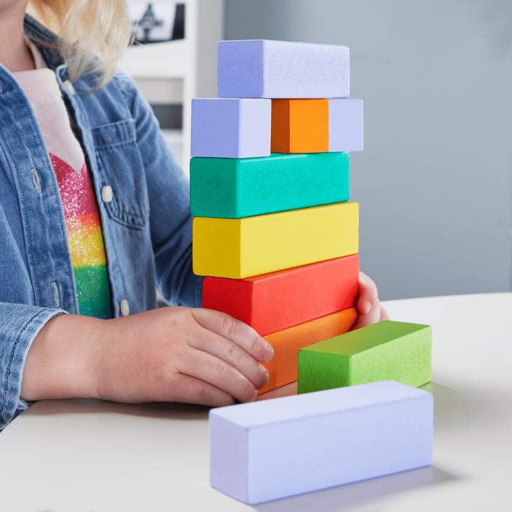 Image du produit Fisher-Price Blocs de construction en bois multicolores
