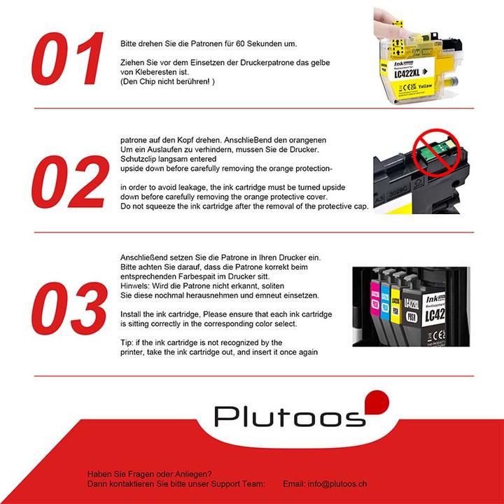 Produktbild Plutoos Brother LC-422XL Patrone kompatibel, 4erFarbset LC-422 XL