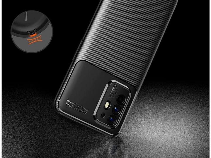 Actual product image Screenguard Oppo A94 5G Hull Carbon Design TPU Case (Oppo A94 5G)
