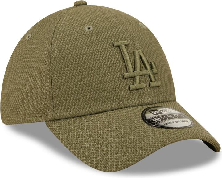 Actual product image New Era 39Thirty Diamond Cap - Los Angeles Dodgers olive (M/L)