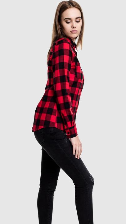 Produktbild Urban Classics Ladies Turnup Checked Flanell Shirt (XS)