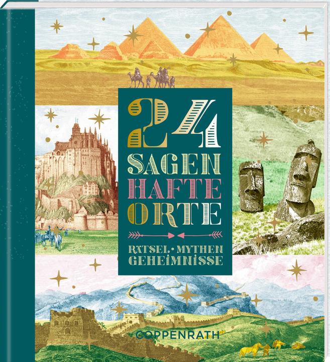 Actual product image Advent calendar book to cut open - 24 legendary places